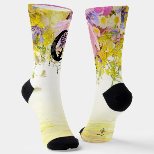 Chaussette Dreamcatcher avec chat | Suivez vos rêves personna (Angulaire)