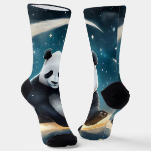 Chaussette Dreaming in Moonlight : La Serenade céleste de Pan