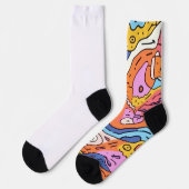 Chaussette Dreamwalkers Chaussettes d'équipage psychédélique, (Gauche)