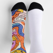 Chaussette Dreamwalkers Chaussettes d'équipage psychédélique, (Haut)