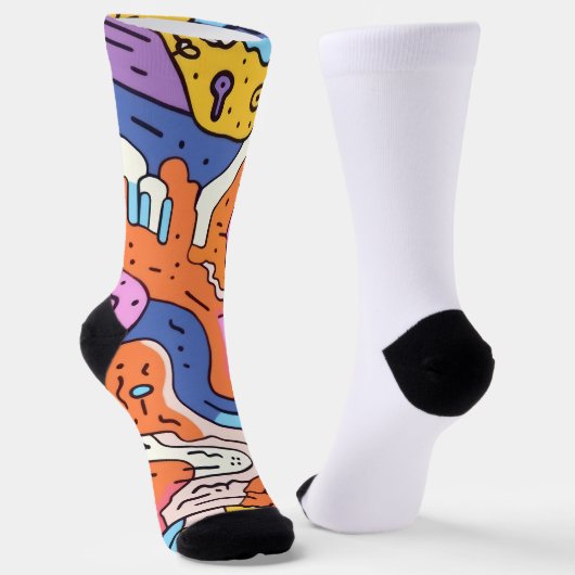 Chaussette Dreamwalkers Chaussettes d'équipage psychédélique, (Angulaire)