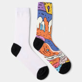 Chaussette Dreamwalkers Chaussettes d'équipage psychédélique, (Droite)