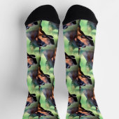 Chaussette Dreamy Doberman Pinscher Peinture Visage (Haut)