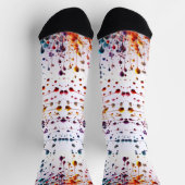 CHAUSSETTE DRIP DROP SPLATTER STYLISÉ PAR DES SOCKS TRÉAL (Haut)
