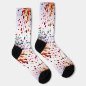 CHAUSSETTE DRIP DROP SPLATTER STYLISÉ PAR DES SOCKS TRÉAL (Droite)