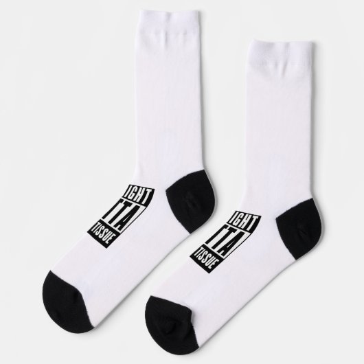 Chaussette Droit devant Toilettes Tissu Drôle Drôle Prepper C (Gauche)