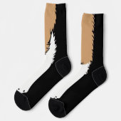 Chaussette Drôle chien mignon chiot jambe pied patte (Gauche)