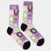 Chaussette Drôle couleurs pastel Pickleball (Droite)