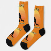 Chaussette Drôle de jeu de boules sur pelouse, chaussettes d' (Gauche)