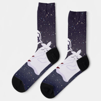 Chaussette Drôle d'humour d'Halloween surpensant Fantôme