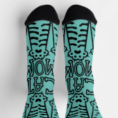 Chaussette Drôle maman chat pattes (Haut)