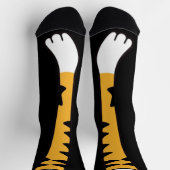 Chaussette Drôle patte chat kitten jambe pieds chaussettes ge (Haut)