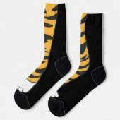 Chaussette Drôle patte chat tigre jambe pieds chaussettes gen (Gauche)