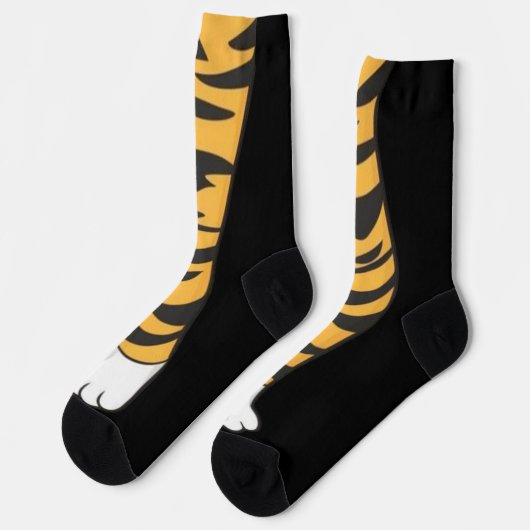 Chaussette Drôle patte chat tigre jambe pieds chaussettes gen (Gauche)