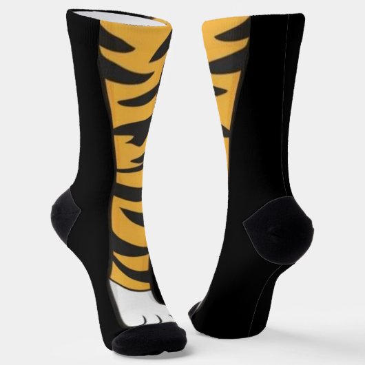 Chaussette Drôle patte chat tigre jambe pieds chaussettes gen (Angulaire)