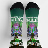 Chaussette Drôle scientifique de chat fou qui pillent la domi (Haut)