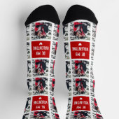 Chaussette Drôle Sois Mon Valentin Grille de Photos (Haut)