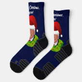 Chaussette Drôle Trump Christmas Loser (Gauche)