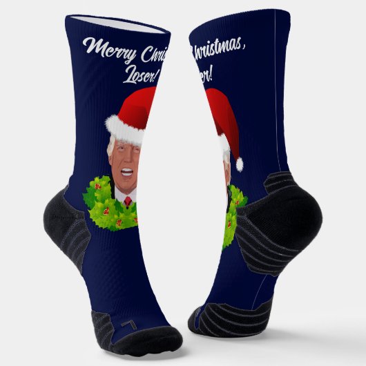 Chaussette Drôle Trump Christmas Loser (Angulaire)