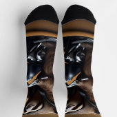 Chaussette Drôle Vélo De Fente Sur Moto, (Haut)