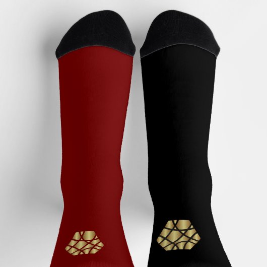Chaussette Duality Socks – Red & Black (Haut)