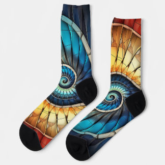 Chaussette Dubman fait du design : Spectre arc-en-ciel de Fib