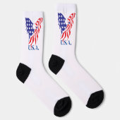 Chaussette "É.-U." Aigle américain (Droite)