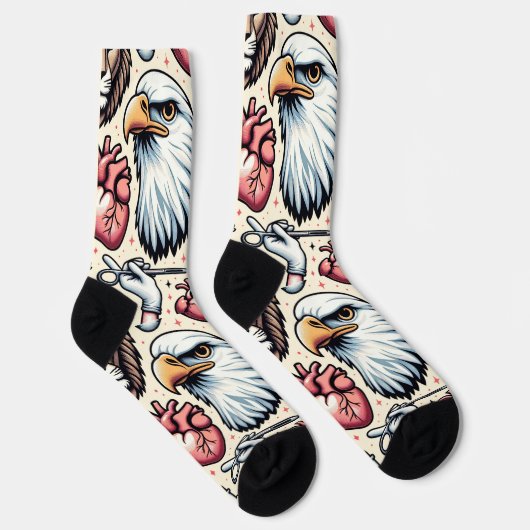 Chaussette Eagle Eyed, Chirurgien Coeur Lion (Droite)