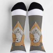 Chaussette Eagle on socks. Photo logo design. (Haut)