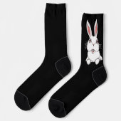Chaussette Easter Bunny Socks Festive Easter Socks Customize (Gauche)