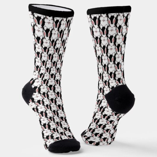 Chaussette Easter Bunny Socks Festive Easter Socks Customize (Angulaire)