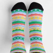 Chaussette Easter Egg Socks Festive Easter Socks Customize (Haut)