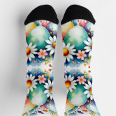 Chaussette Easter floral pattern (Haut)
