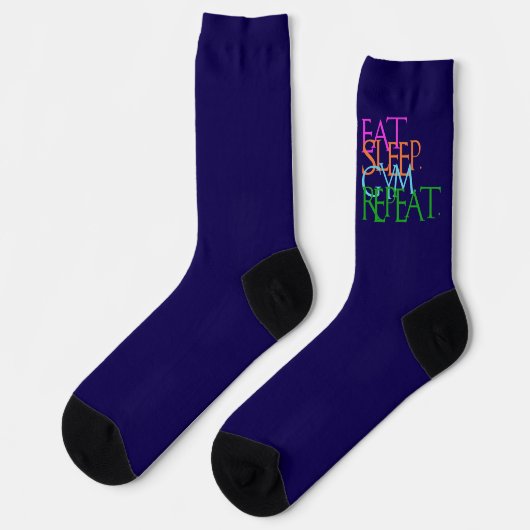 Chaussette Eat. Sleep. Gym. Repeat. womens exercise (Gauche)