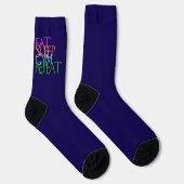 Chaussette Eat. Sleep. Gym. Repeat. womens exercise (Droite)