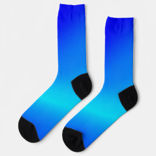Chaussette Eau claire bleu cuivre pastel abstrait