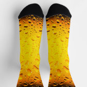 Chaussette Eau jaune Cool élégant goutte bière (Haut)