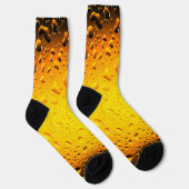 Chaussette Eau jaune Cool élégant goutte bière (Droite)