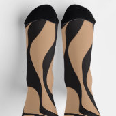Chaussette Ebb et flux 4 en tan et noir (Haut)