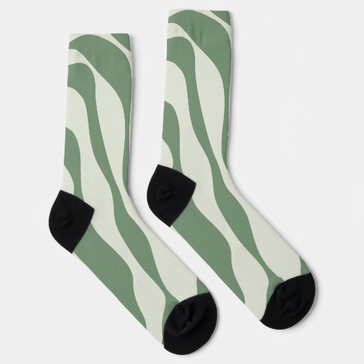 Chaussette Ebb et flux 4 en vert (Droite)