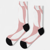 Chaussette Ebb et flux 4 - rose et blanc (Gauche)
