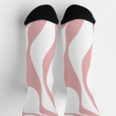 Chaussette Ebb et flux 4 - rose et blanc (Haut)