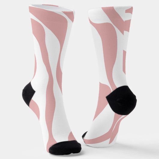 Chaussette Ebb et flux 4 - rose et blanc (Angulaire)