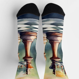 Chaussette Échecs