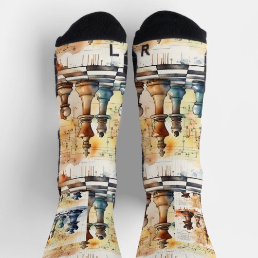 Chaussette Échecs (Haut)
