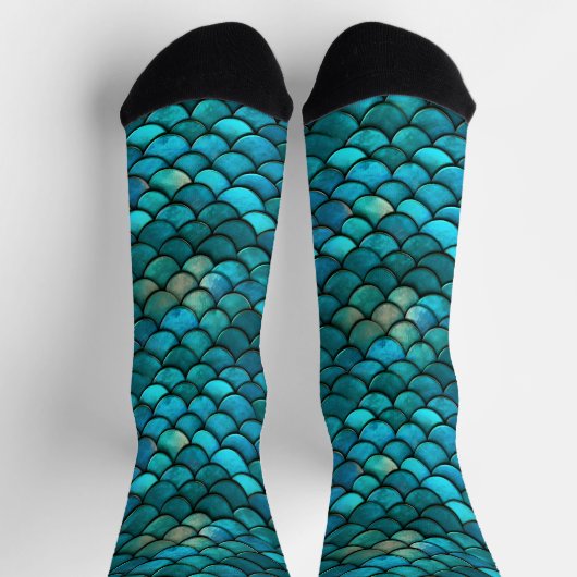 Chaussette Échelle de poisson de sirène (Haut)