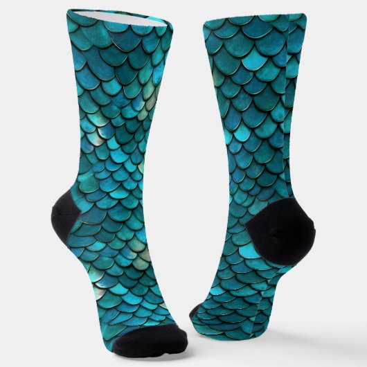 Chaussette Échelle de poisson de sirène (Angulaire)