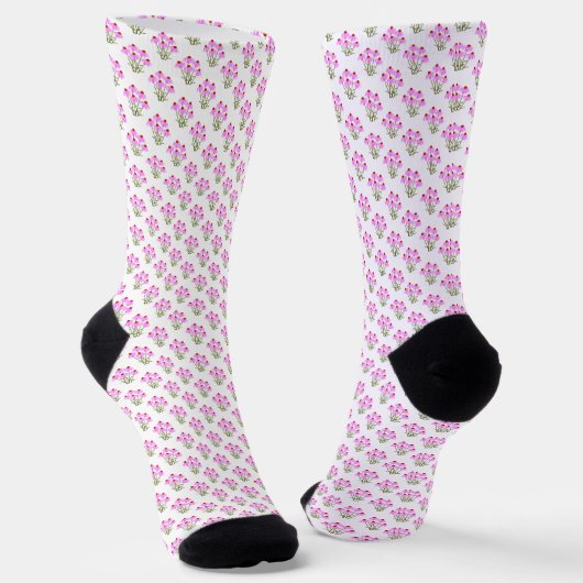 Chaussette Échinacées pourpres (Angulaire)