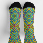 Chaussette Éclair Flash Fun Jaune Vert (Haut)