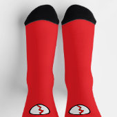 Chaussette Éclair rouge Superhero Halloween (Haut)
